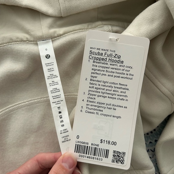Lululemon Scuba Full-Zip Cropped Hoodie - Picture 3 of 4